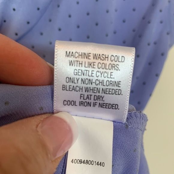 Dana Buchman Top Periwinkle Polka Dot Tank Small - Picture 6 of 6